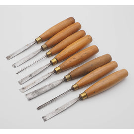Set of 8 Carving Chisels by Henry Taylor