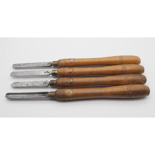 Set of 4 Wood Turning Chisels by Marples of Sheffield