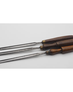 3 Small Size Long Paring Gouges