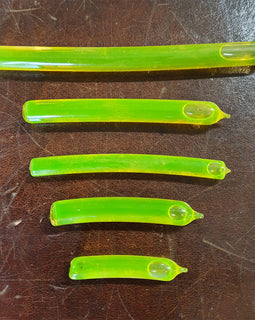 NEW YELLOW LEVEL BUBBLES: 7/8 inches long by 5/16 inches diameter - Tool Bazaar